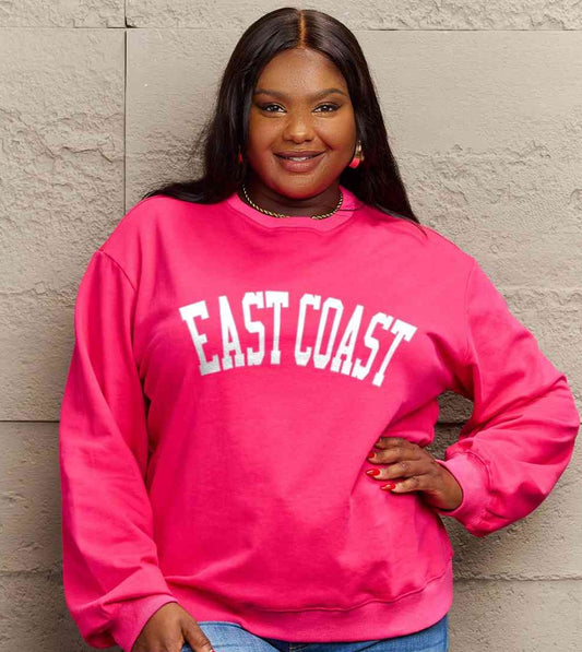 Simply Love Full Size EAST COAST Graphic Sweatshirt