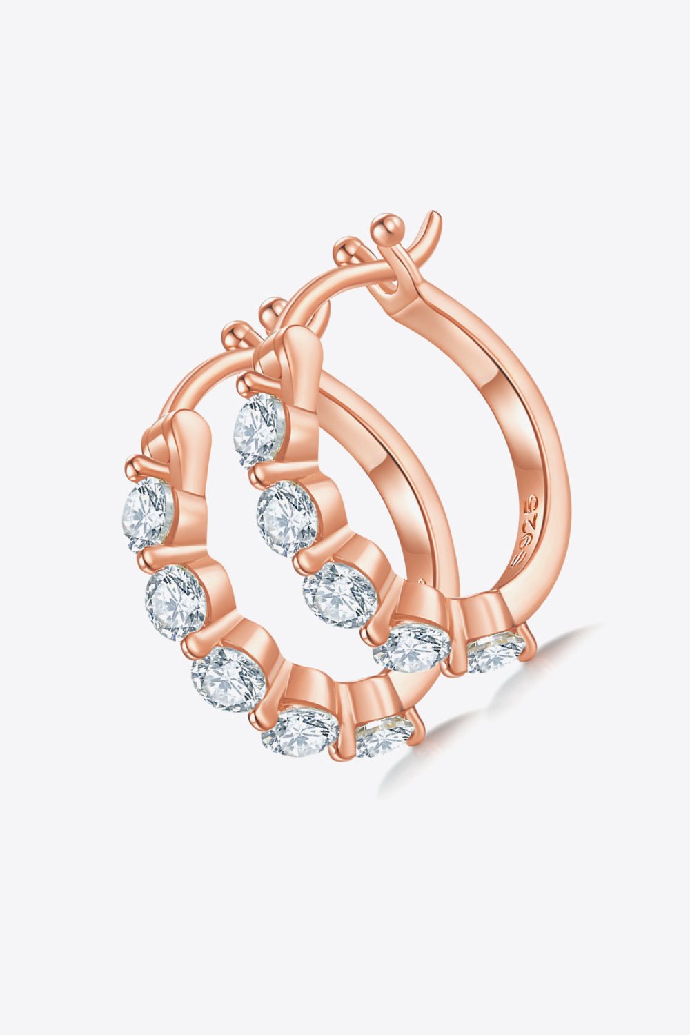 1 Carat Moissanite 925 Sterling Silver Earrings - Uylee's Boutique