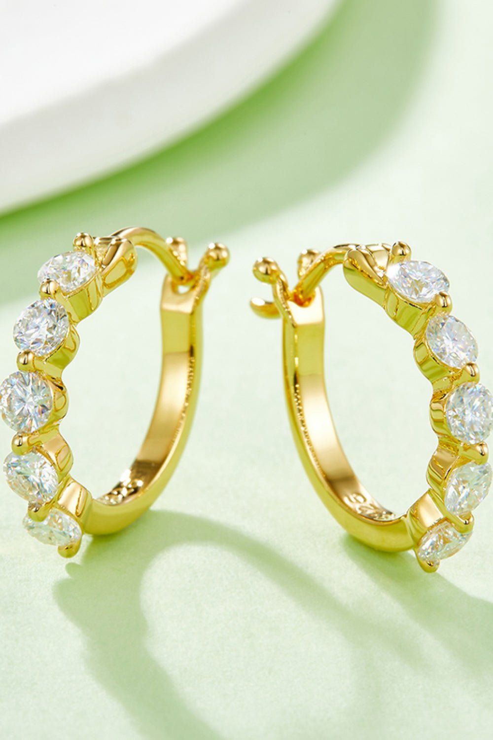 1 Carat Moissanite 925 Sterling Silver Earrings - Uylee's Boutique