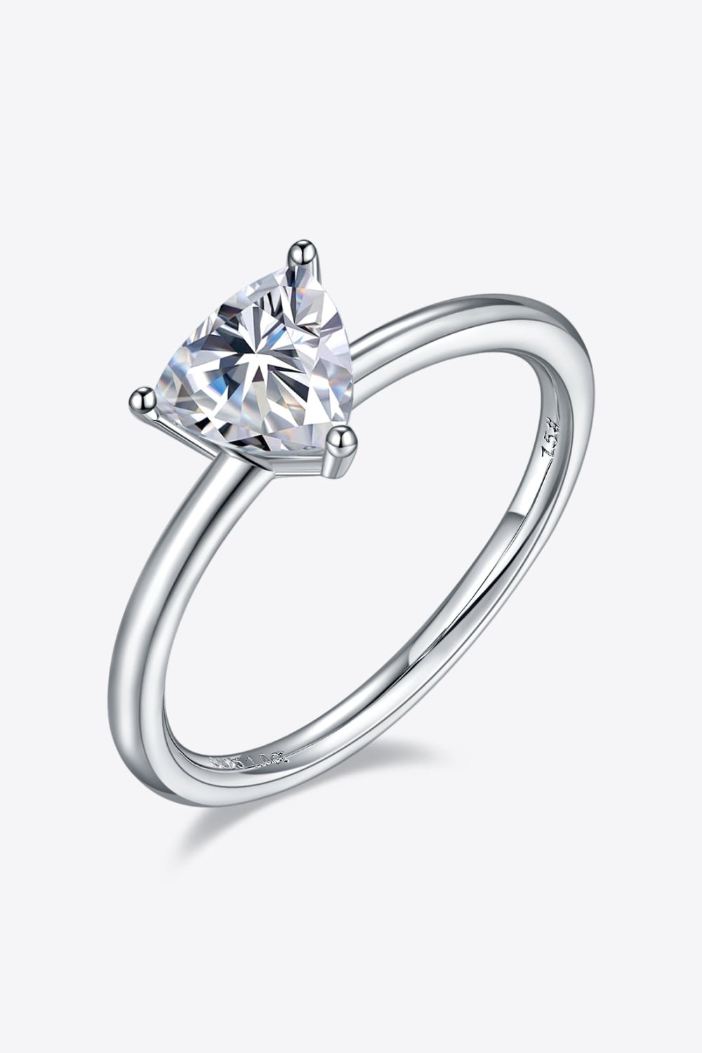 1 Carat Moissanite 925 Sterling Silver Solitaire Ring - Uylee's Boutique