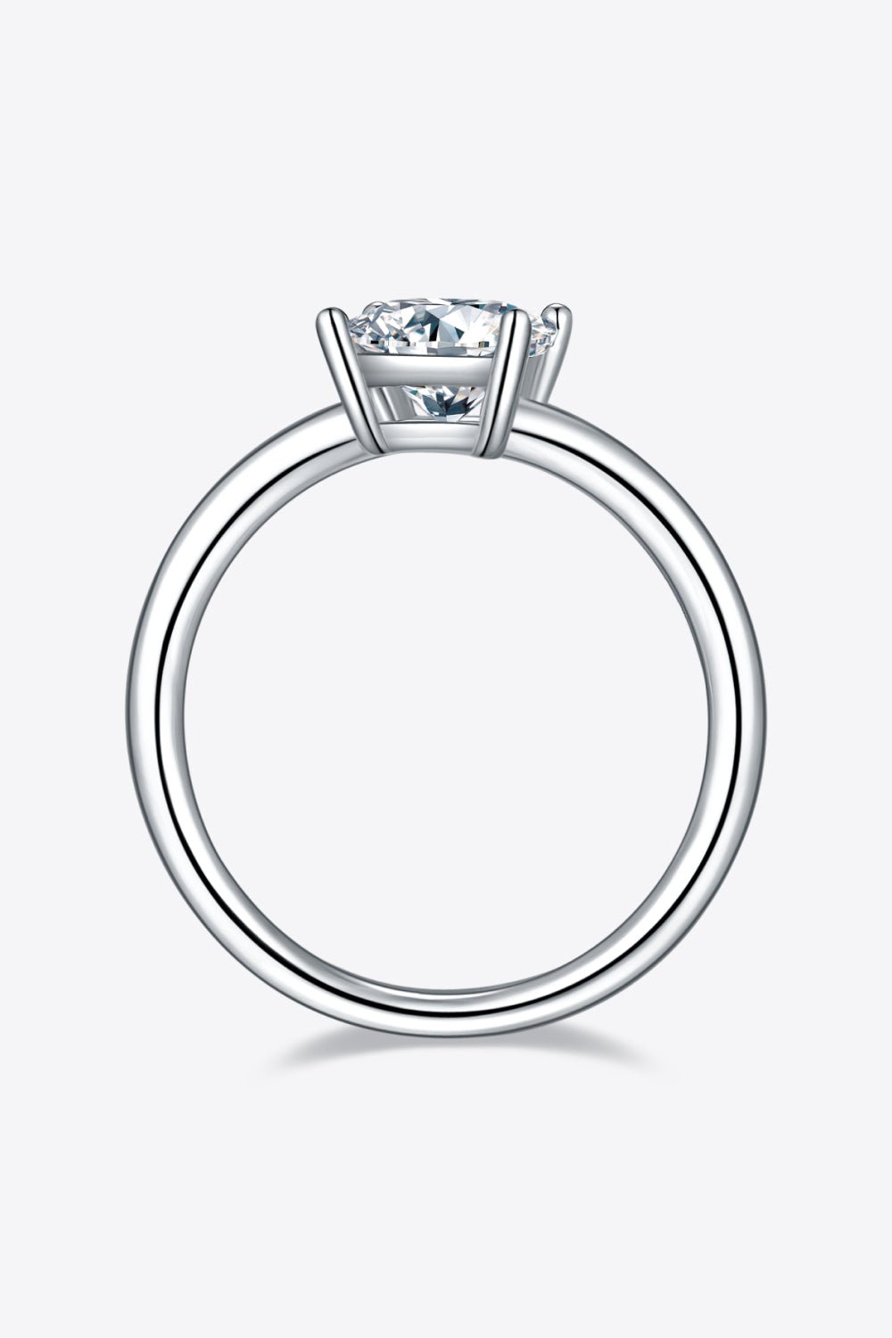1 Carat Moissanite 925 Sterling Silver Solitaire Ring - Uylee's Boutique