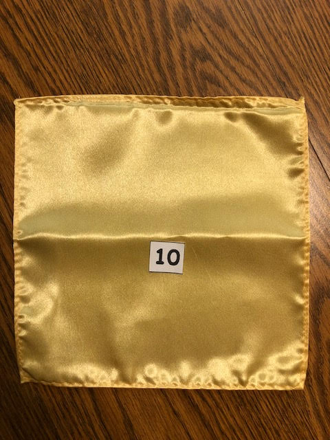 Men's Satin Pocket Squares - Various Colors Available