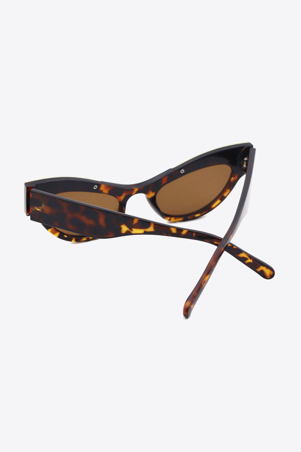 Uylee's Boutique UV400 Rhinestone Trim Cat-Eye Sunglasses