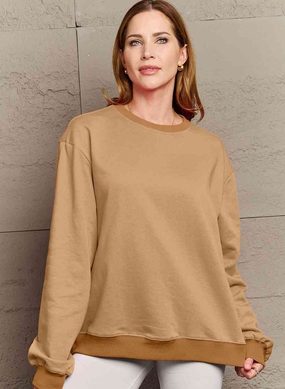 Simply Love Full Size COURAGEOUS Graphic Sweatshirt