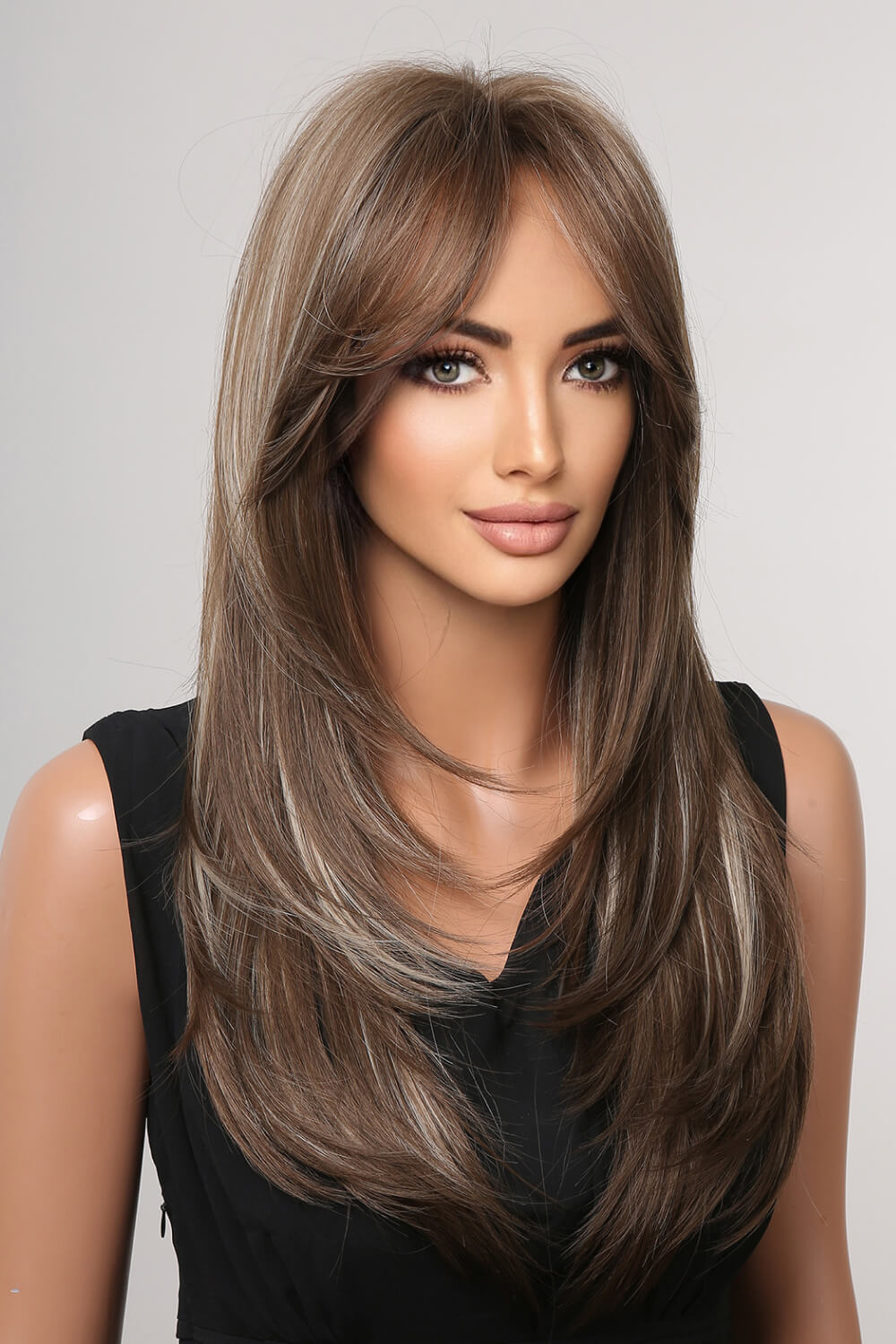 13*1" Full-Machine Wigs Synthetic Long Straight 22" - Uylee's Boutique