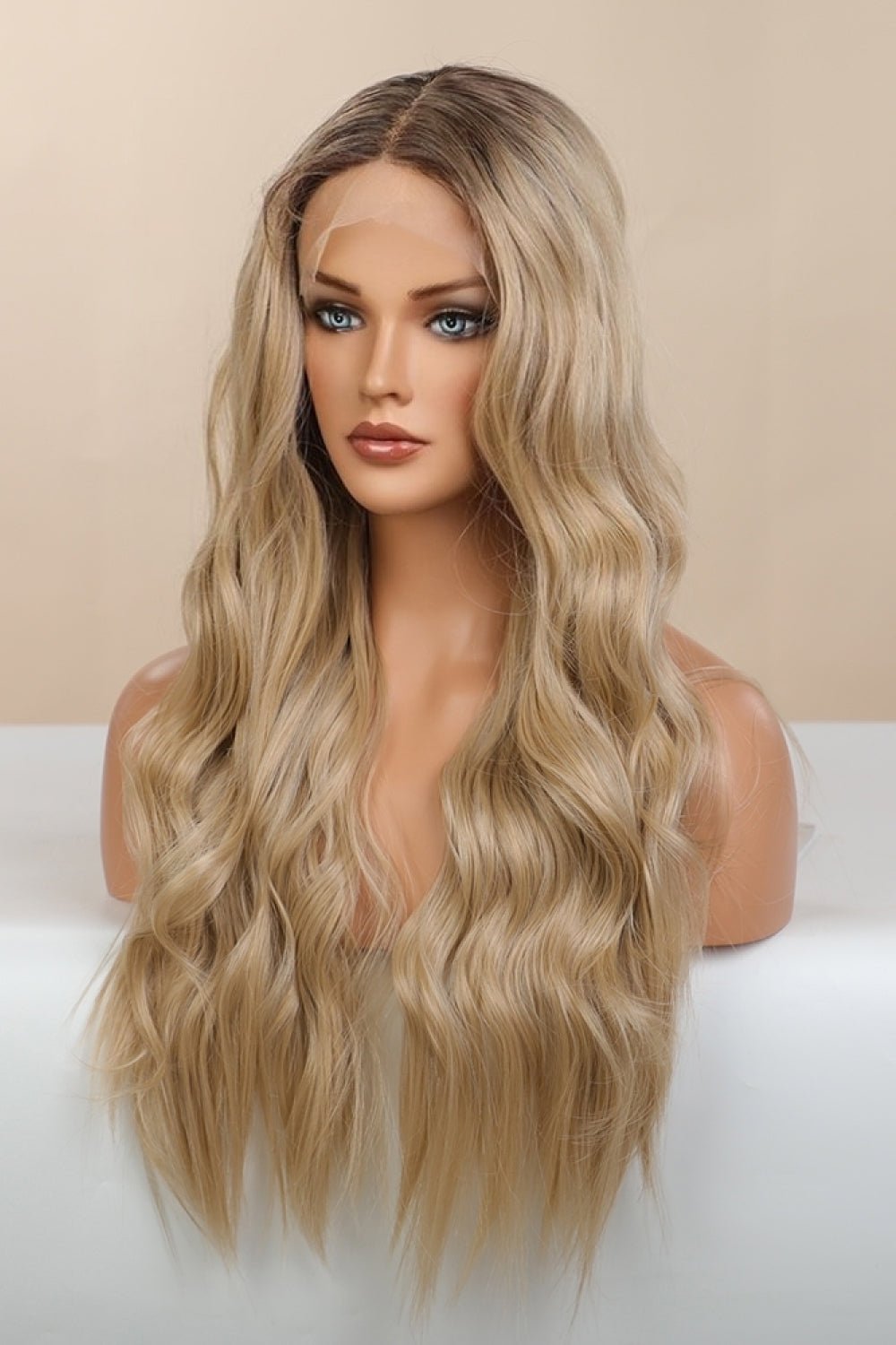 13*2" Lace Front Wigs Synthetic Long Wave 26'' 150% Density - Uylee's Boutique