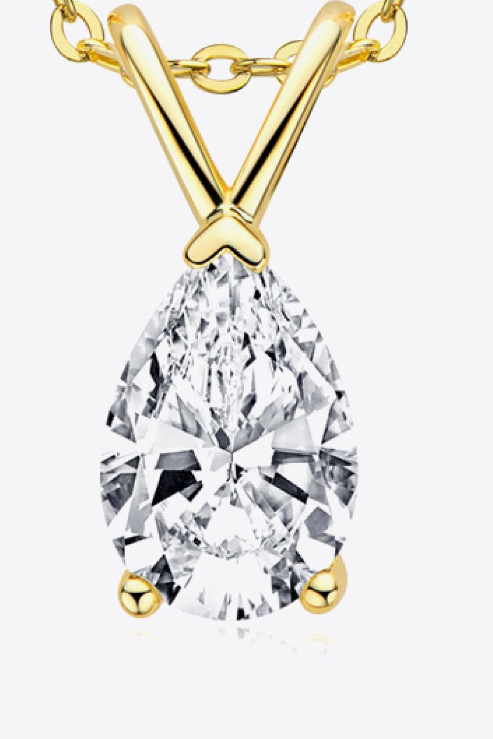 1.5 Carat Moissanite Pendant 925 Sterling Silver Necklace - Uylee's Boutique