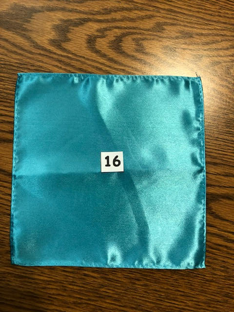 Men's Satin Pocket Squares - Various Colors Available
