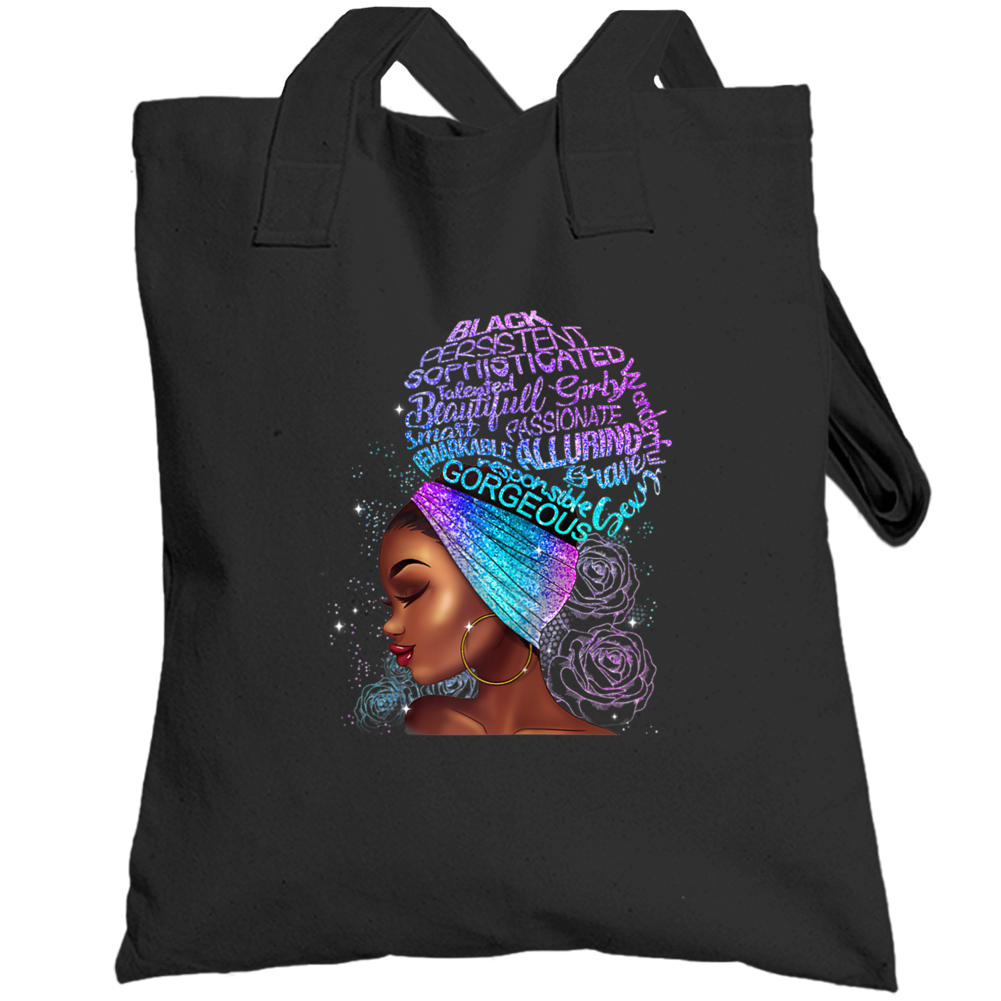Sophisticated Totebag, Tshirts, and Hoodies - African American Lady in Headwrap