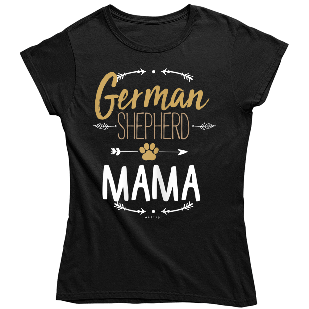 German Shepherd Mama Ladies T Shirt