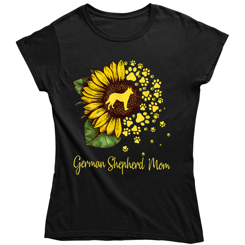 German Shepherd Mom Ladies T Shirt