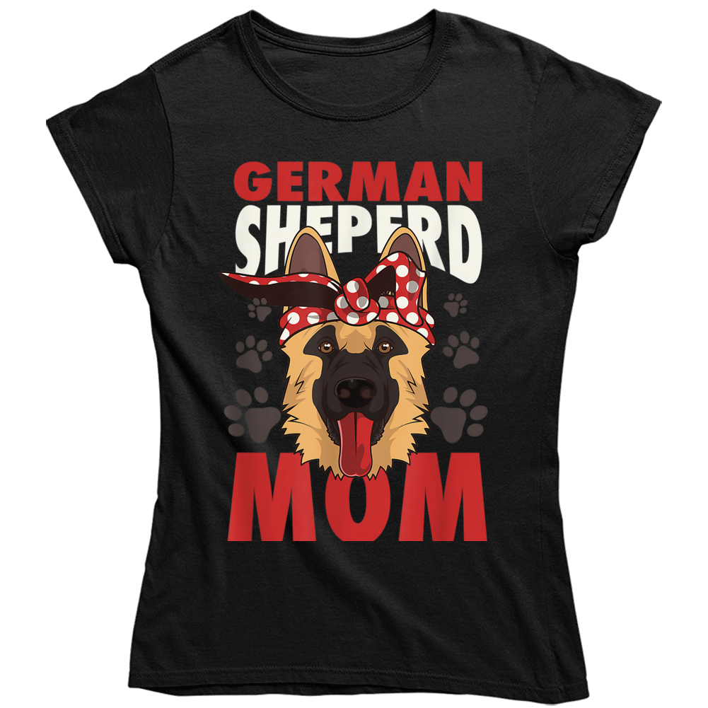 German Shepherd Mom Ladies T Shirt