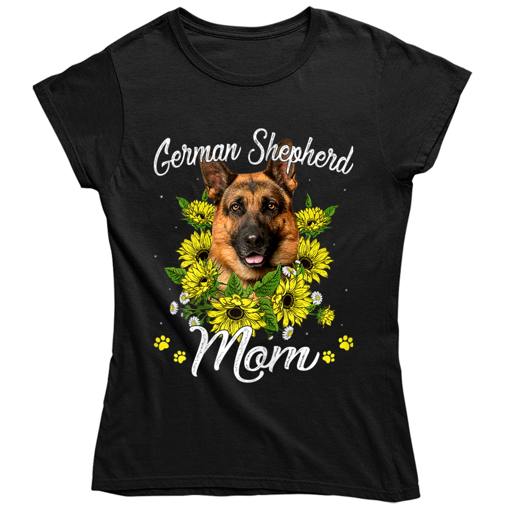 German Shepherd Mom Ladies T Shirt