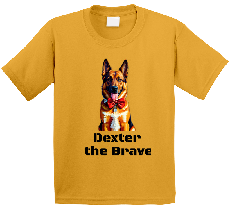 Dexter The Brave - Gold T Shirt