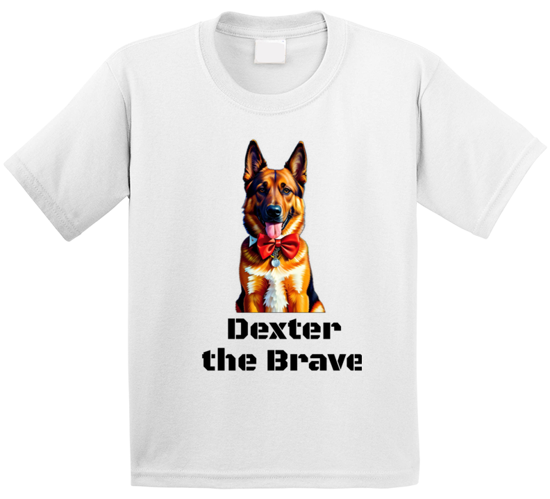 Dexter The Brave - White T Shirt