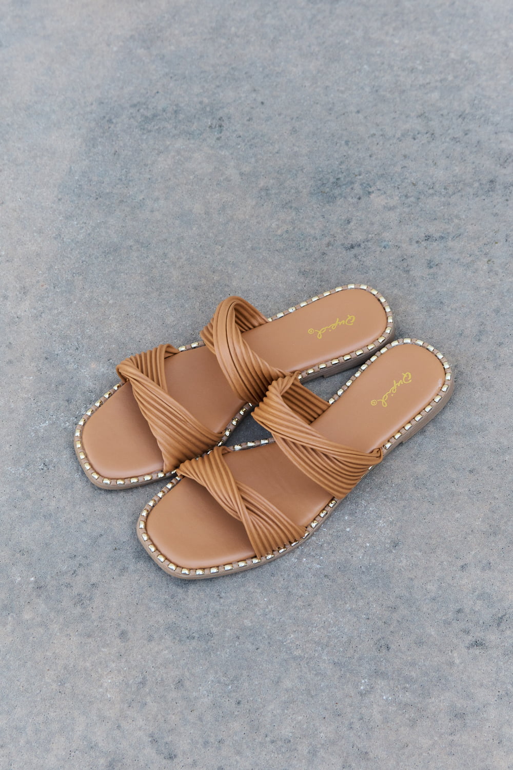 Uylee’s Boutique Summertime Fine Double Strap Twist Sandals