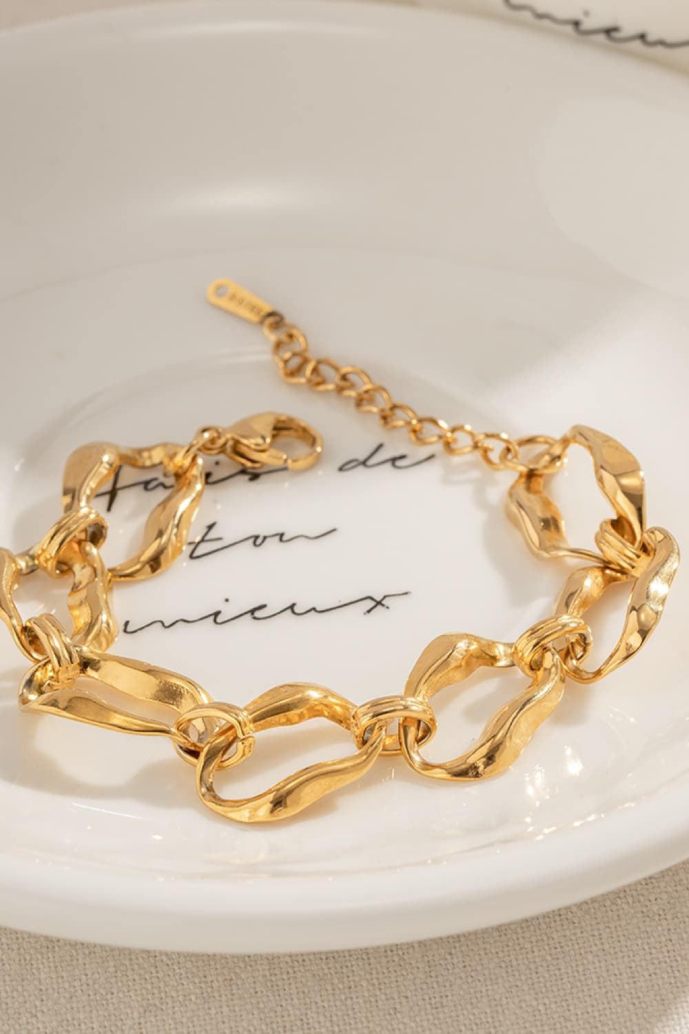 18K Gold-Plated Stainless Steel Bracelet - Uylee's Boutique
