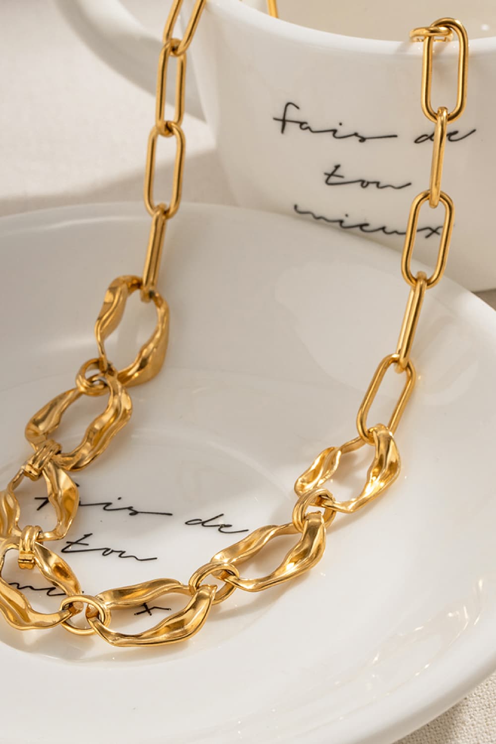 18K Gold-Plated Stainless Steel Necklace - Uylee's Boutique