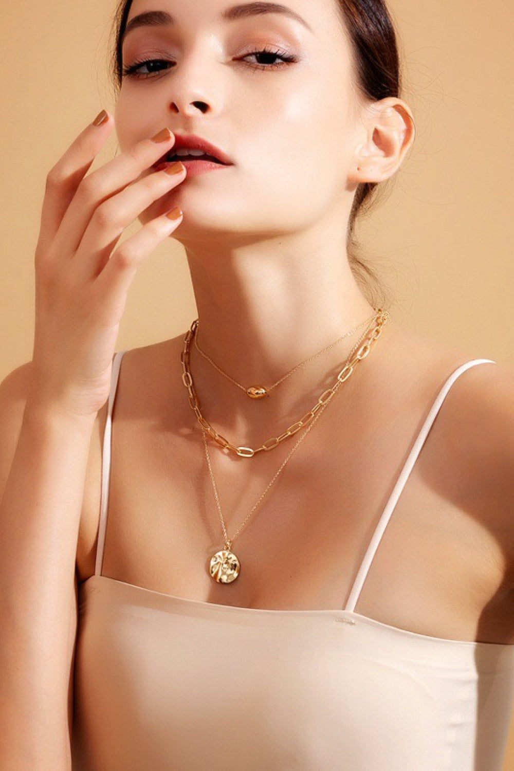 Uylee's Boutique 18K Gold Plated 3-Piece Pendant Necklace Set