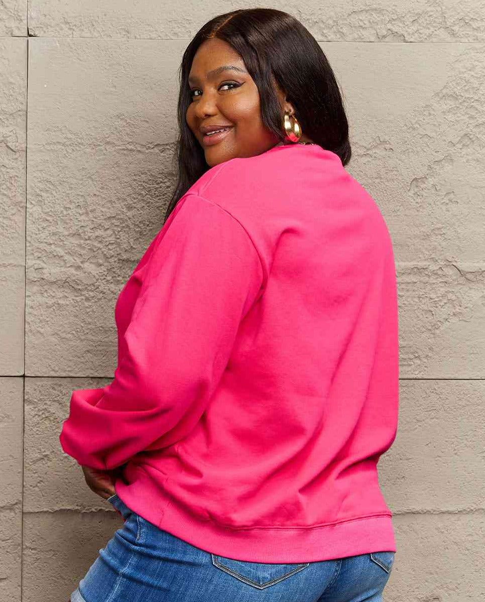 Simply Love Full Size MAMA Graphic Long Sleeve Sweatshirt