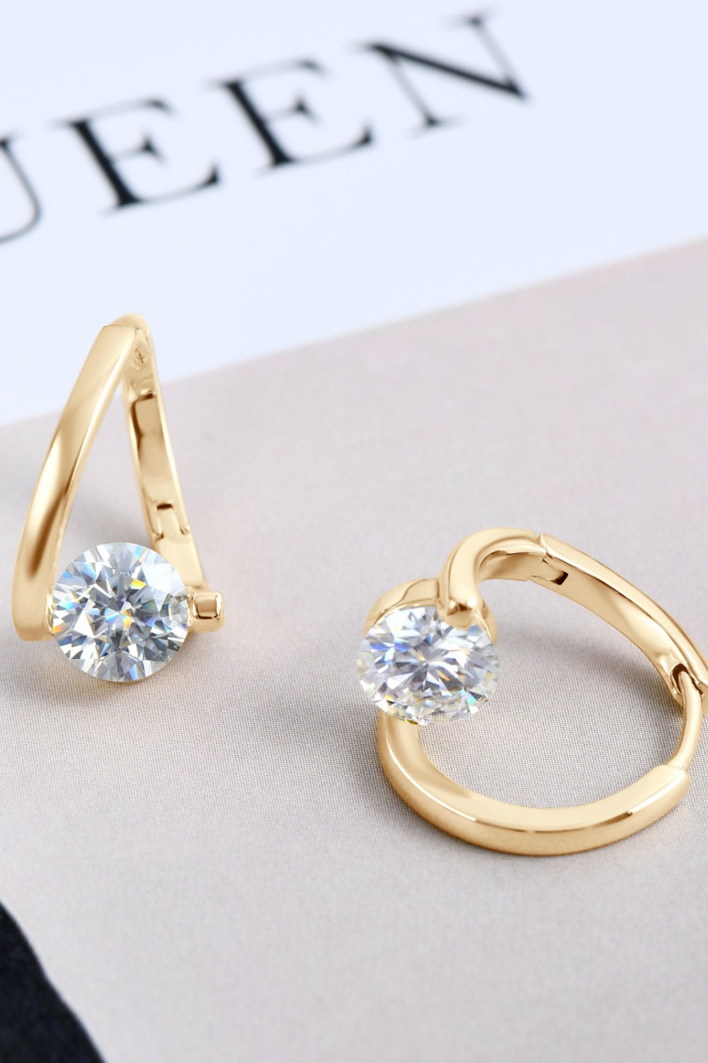 2 Carat Moissanite 925 Sterling Silver Heart Earrings - Uylee's Boutique