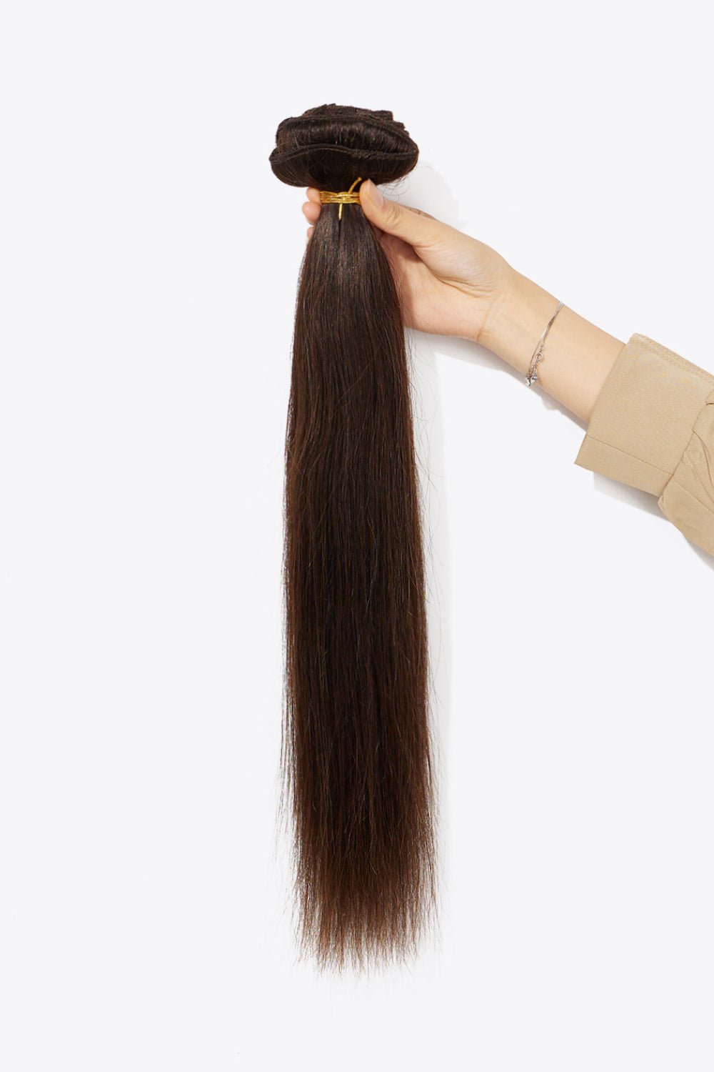 20" 200g #2 Clip-in Hair Extensions Human Virgin Hair - Uylee's Boutique