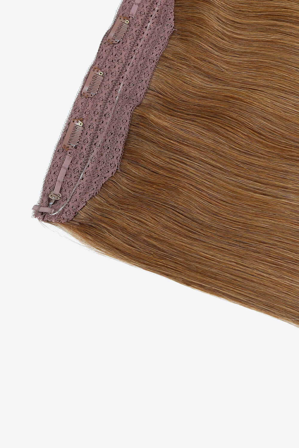22" 100g Fully Handmade Straight Indian Human Halo Hair - Uylee's Boutique