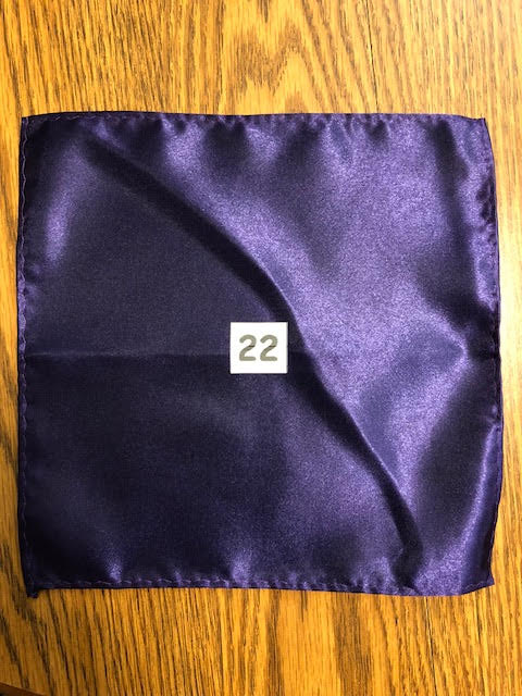 Men's Satin Pocket Squares - Various Colors Available