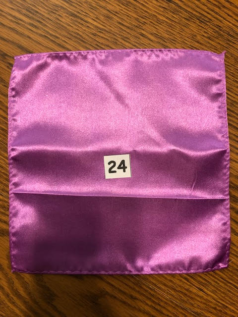 Men's Satin Pocket Squares - Various Colors Available