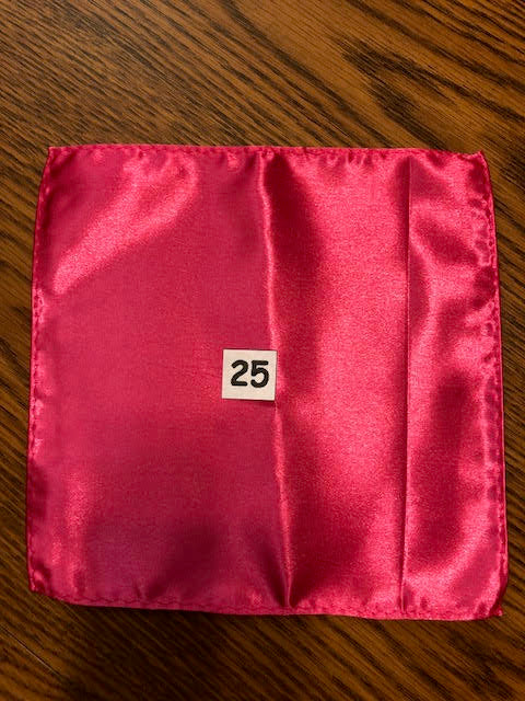 Men's Satin Pocket Squares - Various Colors Available