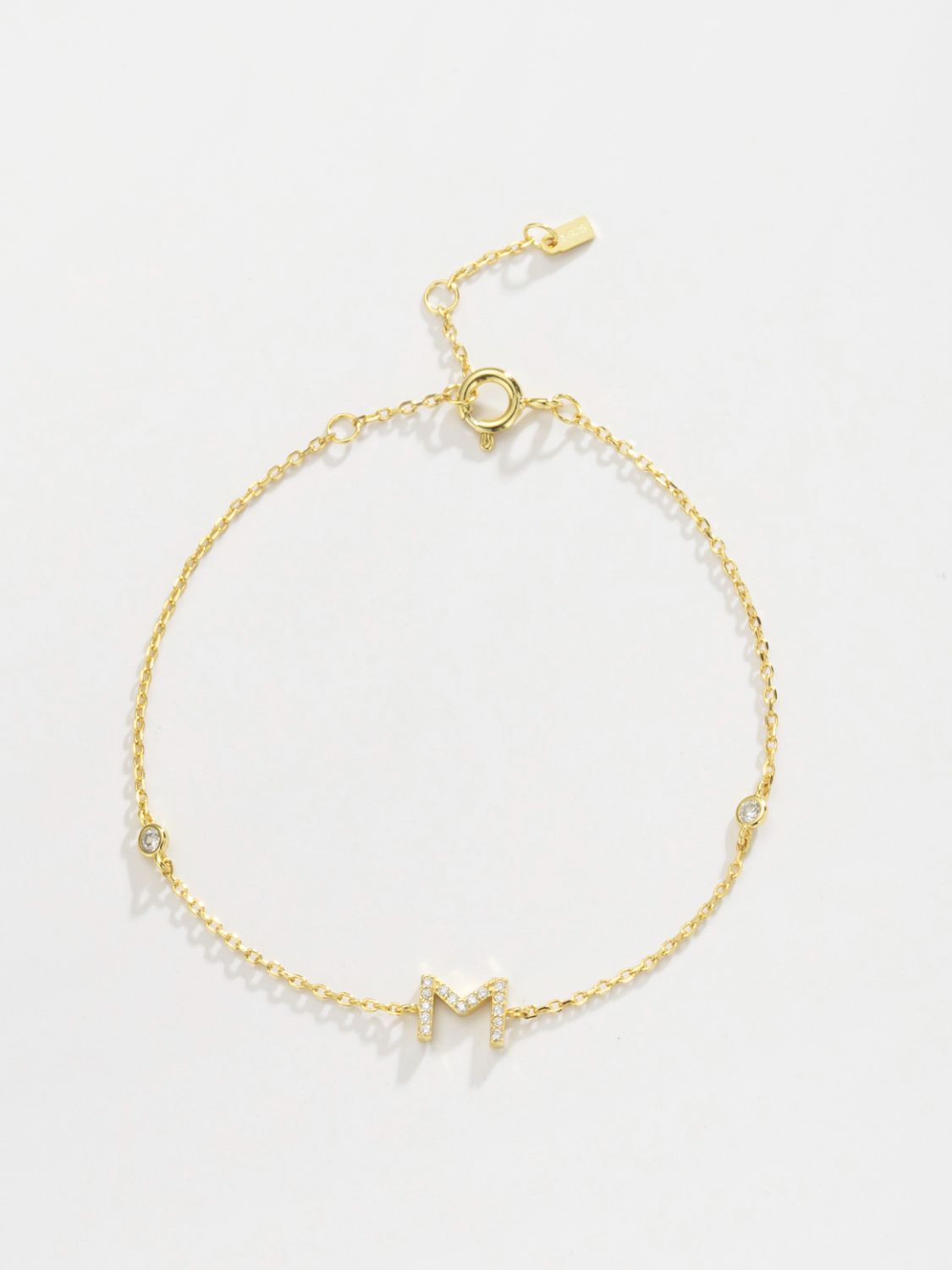 Uylees Boutique L To P Zircon 925 Sterling Silver Bracelet