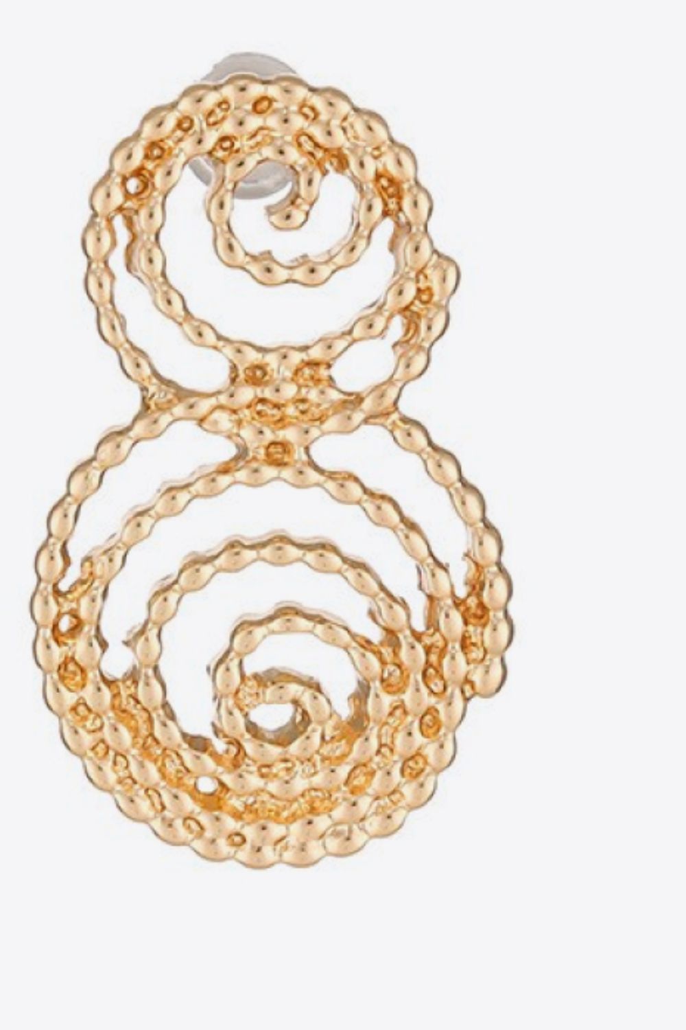 Uylee's Boutique 18K ゴールドメッキ合金スパイラル イヤリング