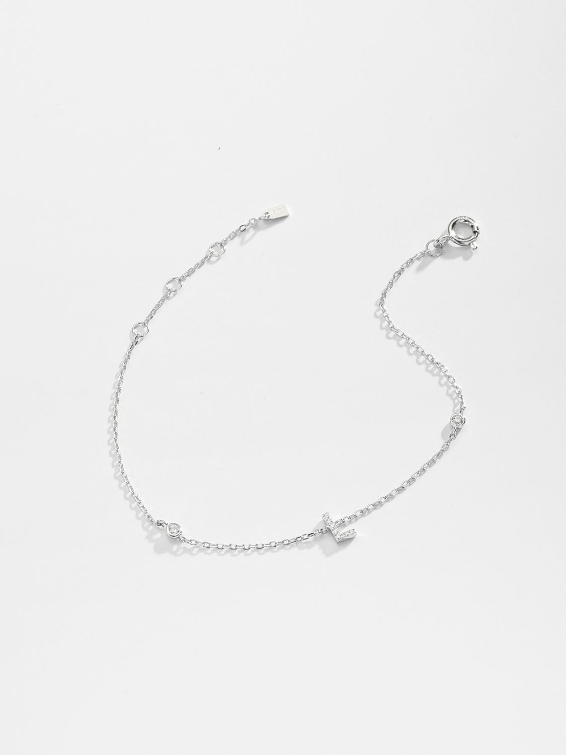 Uylees Boutique L To P Zircon 925 Sterling Silver Bracelet