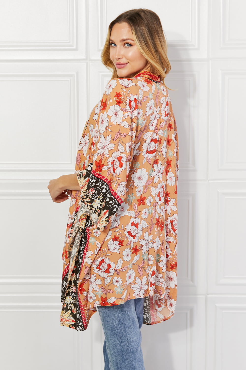 Justin Taylor Peachy Keen Cover-Up Kimono