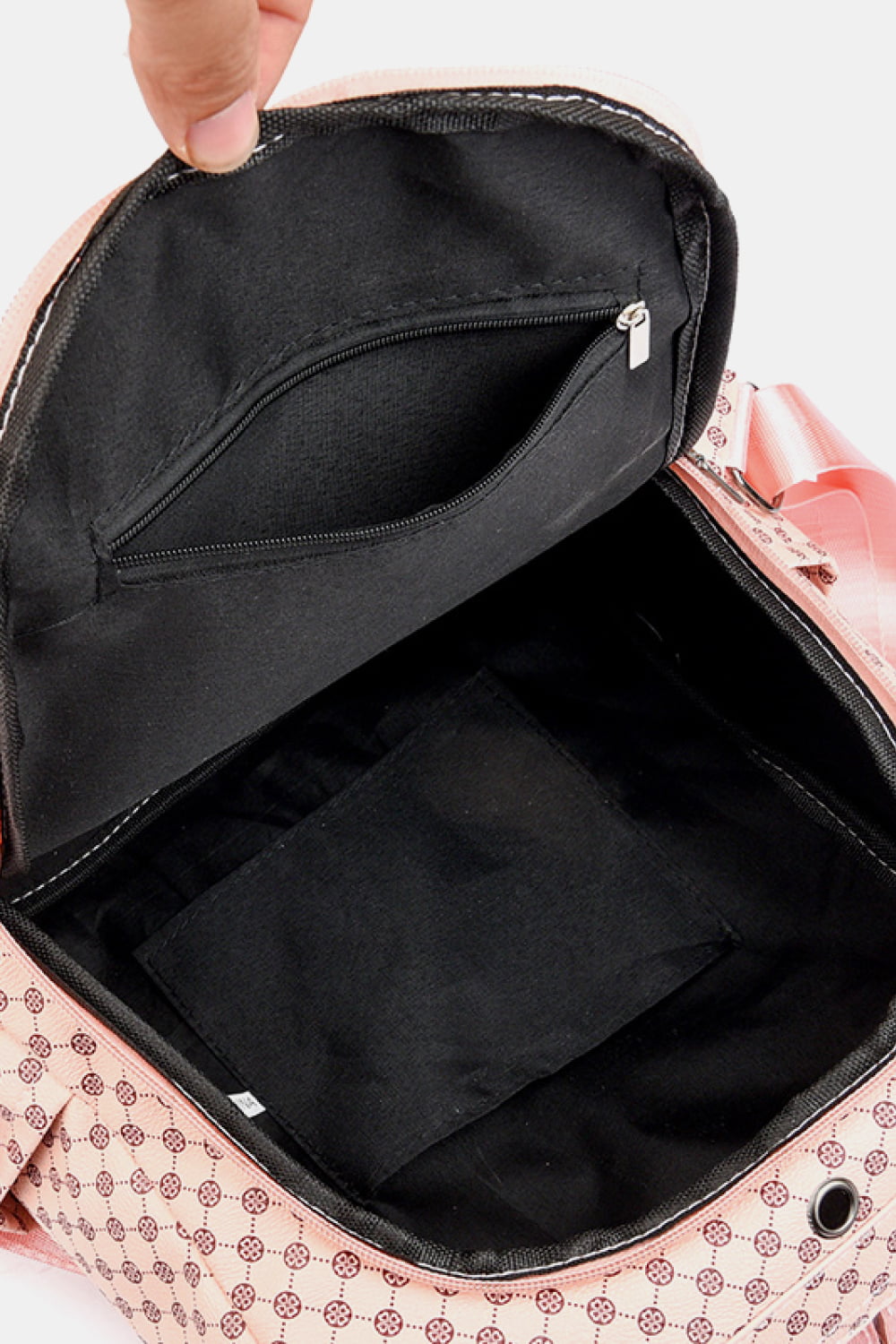 Borsa convertibile in pelle PU stampata