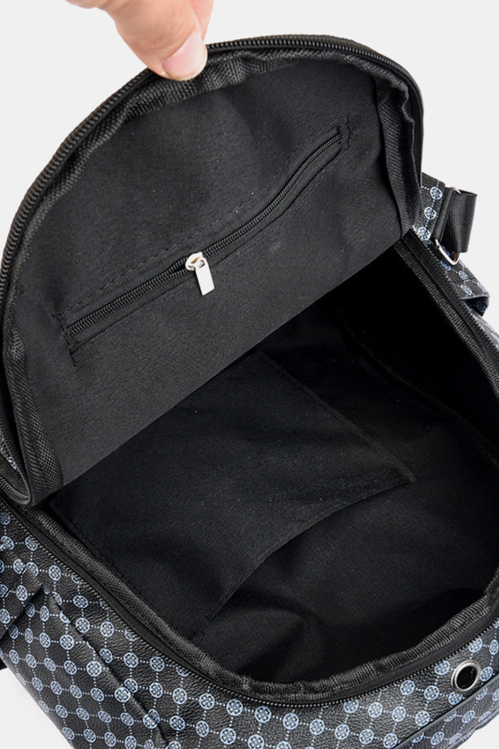 Borsa convertibile in pelle PU stampata