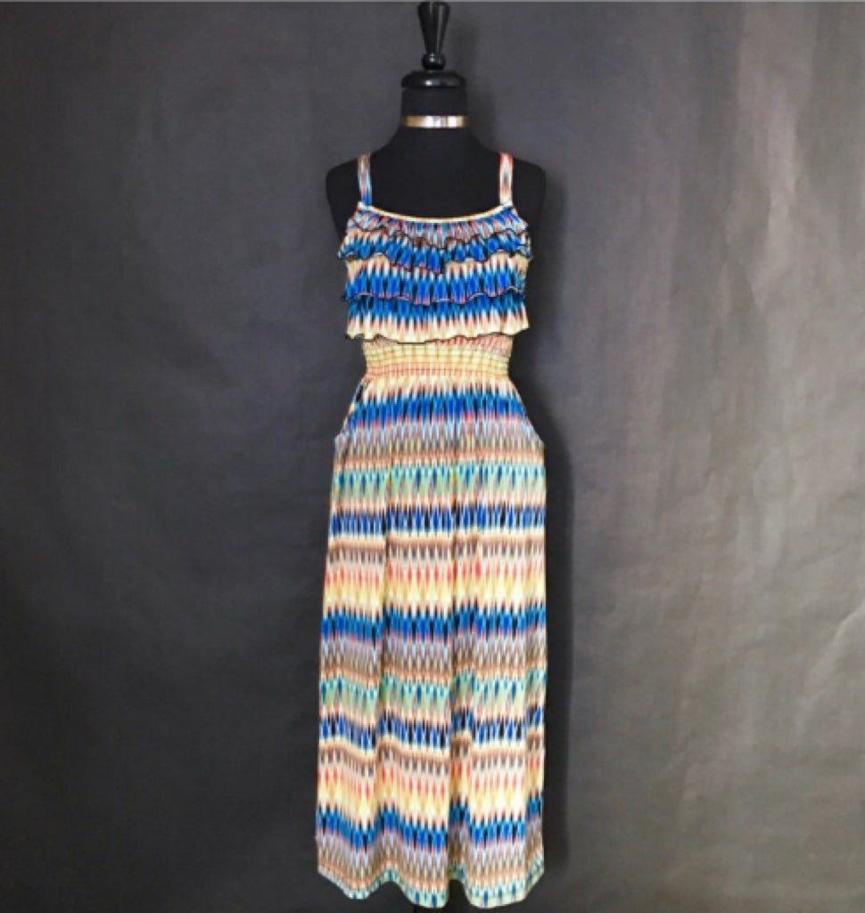 Cato Girls Brand Multi-Toned Ruffle Dress, US Size 8 - Gently Used