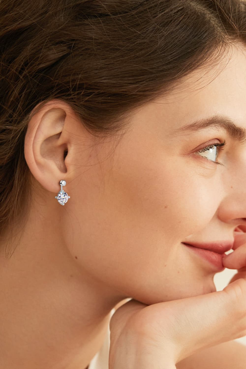 4 Carat Moissanite Drop Earrings - Uylee's Boutique