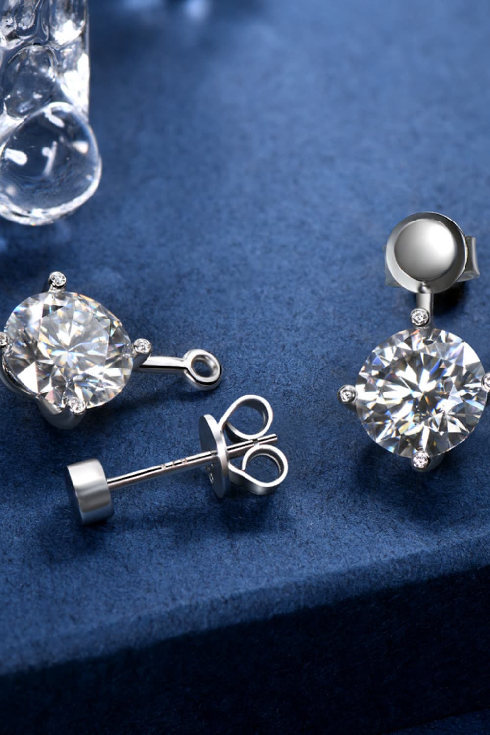 4 Carat Moissanite Drop Earrings - Uylee's Boutique