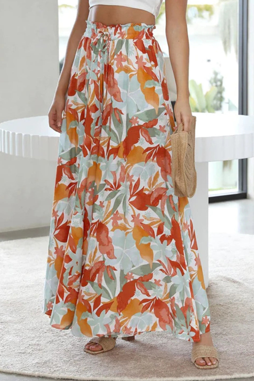 Tied Wide Leg Pants - Four Color Choices