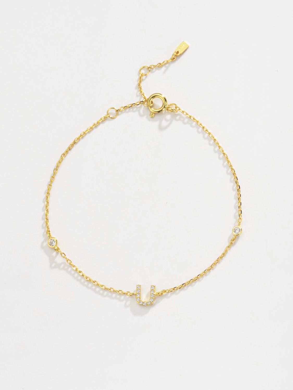 Uylees Boutique Q To U Zircon 925 Sterling Silver Bracelet