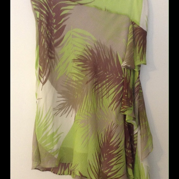 John Paul Richard Floral 100% Silk Skirt, US Size 10 - Gently Used