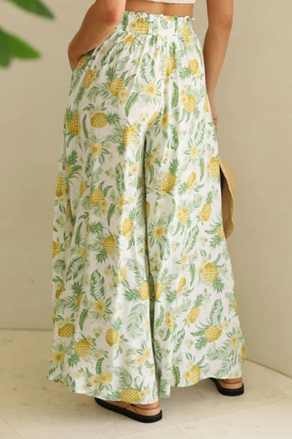 Tied Wide Leg Pants - Four Color Choices