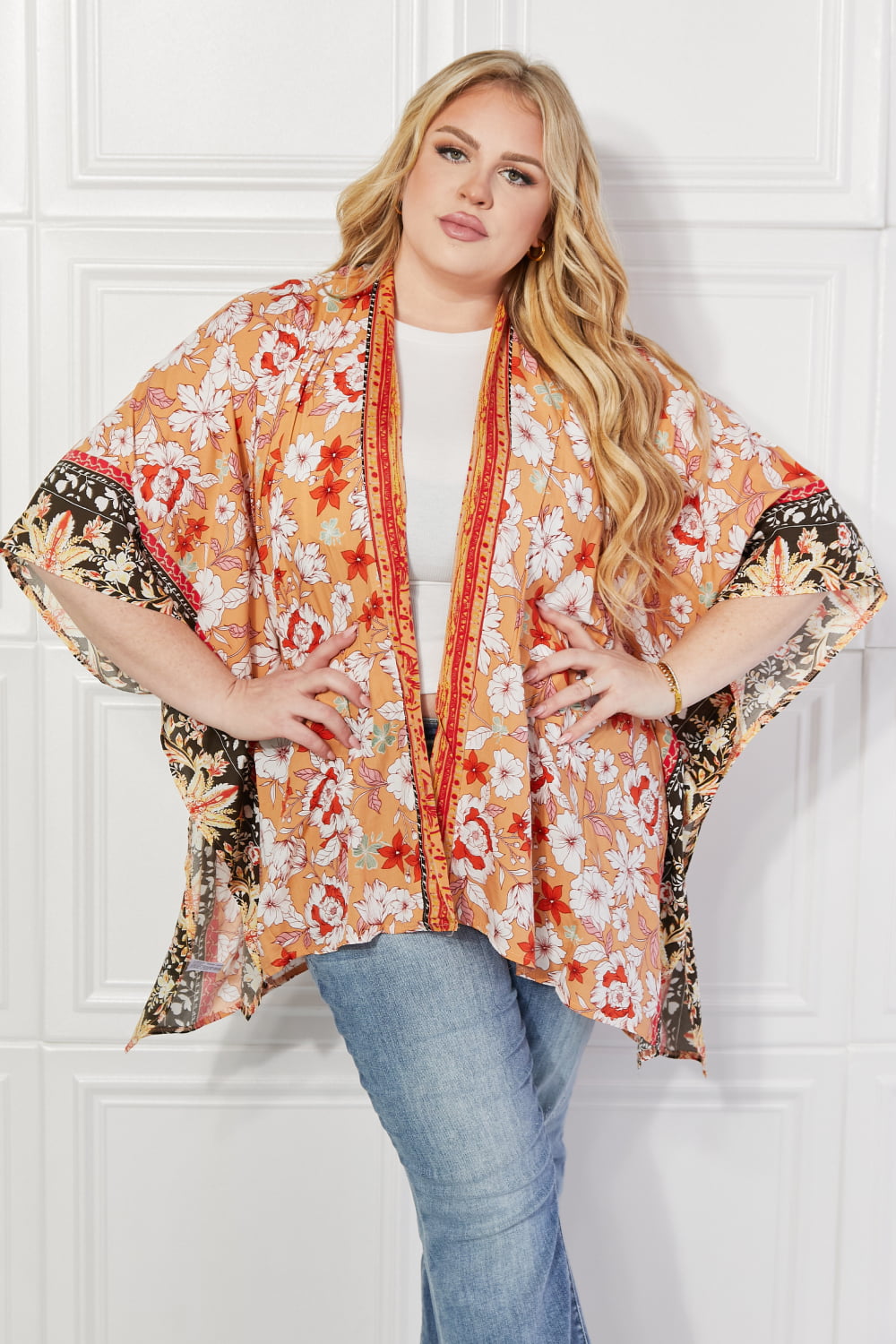 Justin Taylor Peachy Keen Cover-Up Kimono