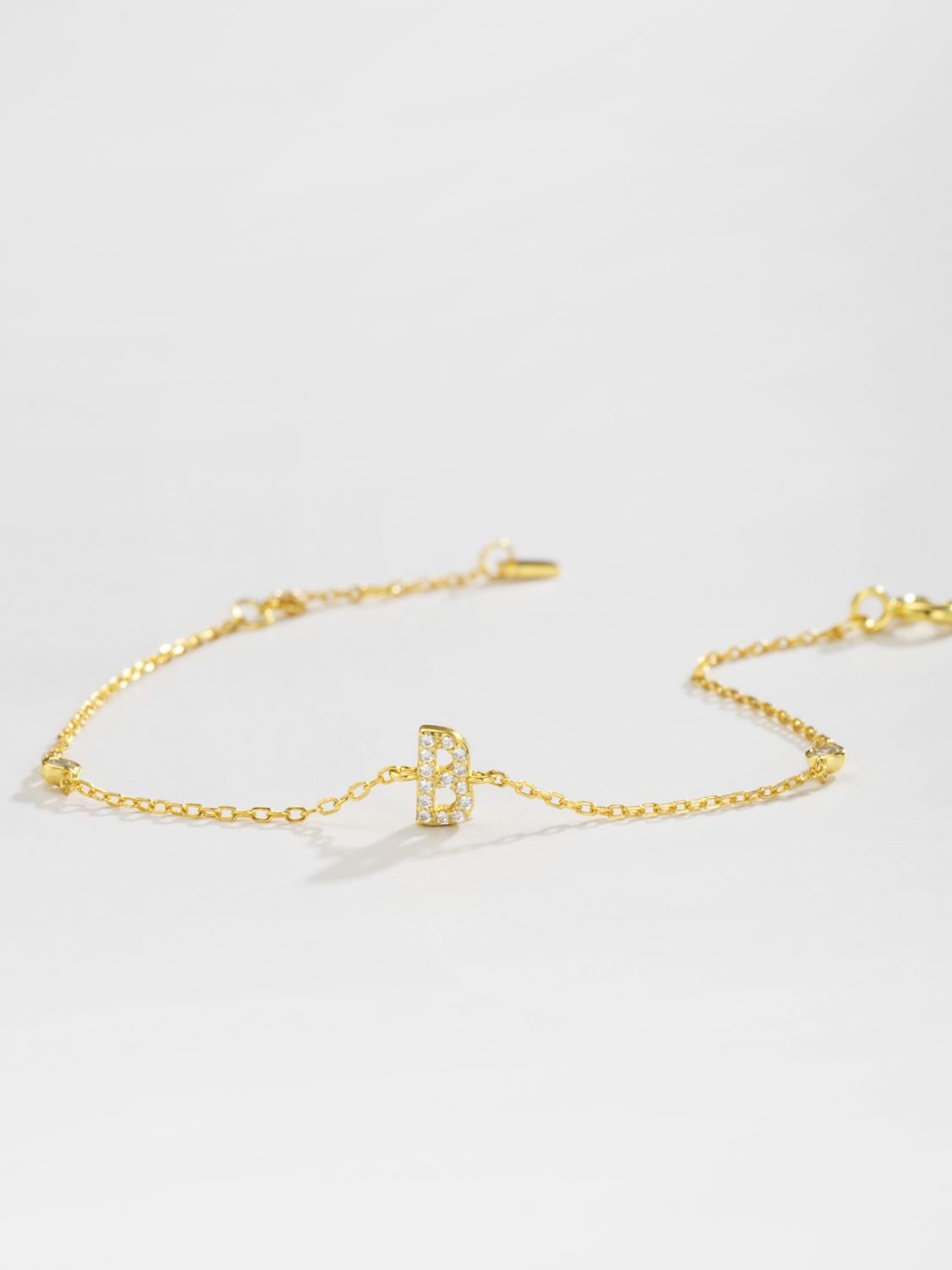 Uylees Boutique A To F Zircon 925 Sterling Silver Bracelet