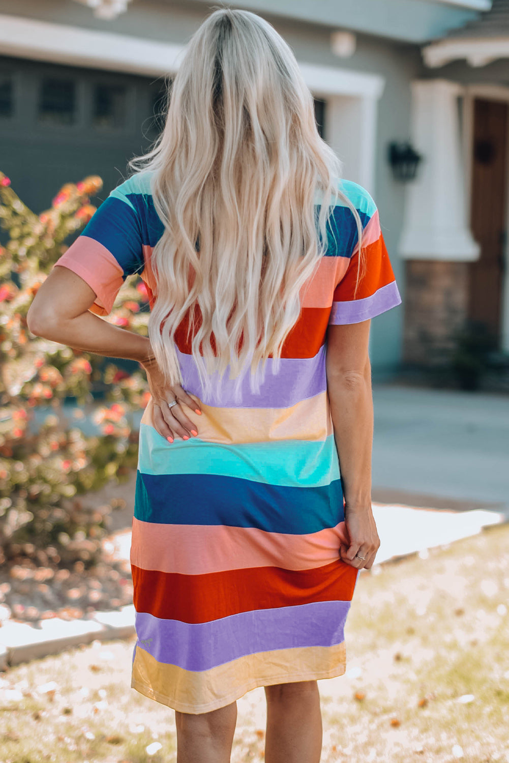 Uylee’s Boutique Women Color Block Side Slit Mini (Mommy and Me)