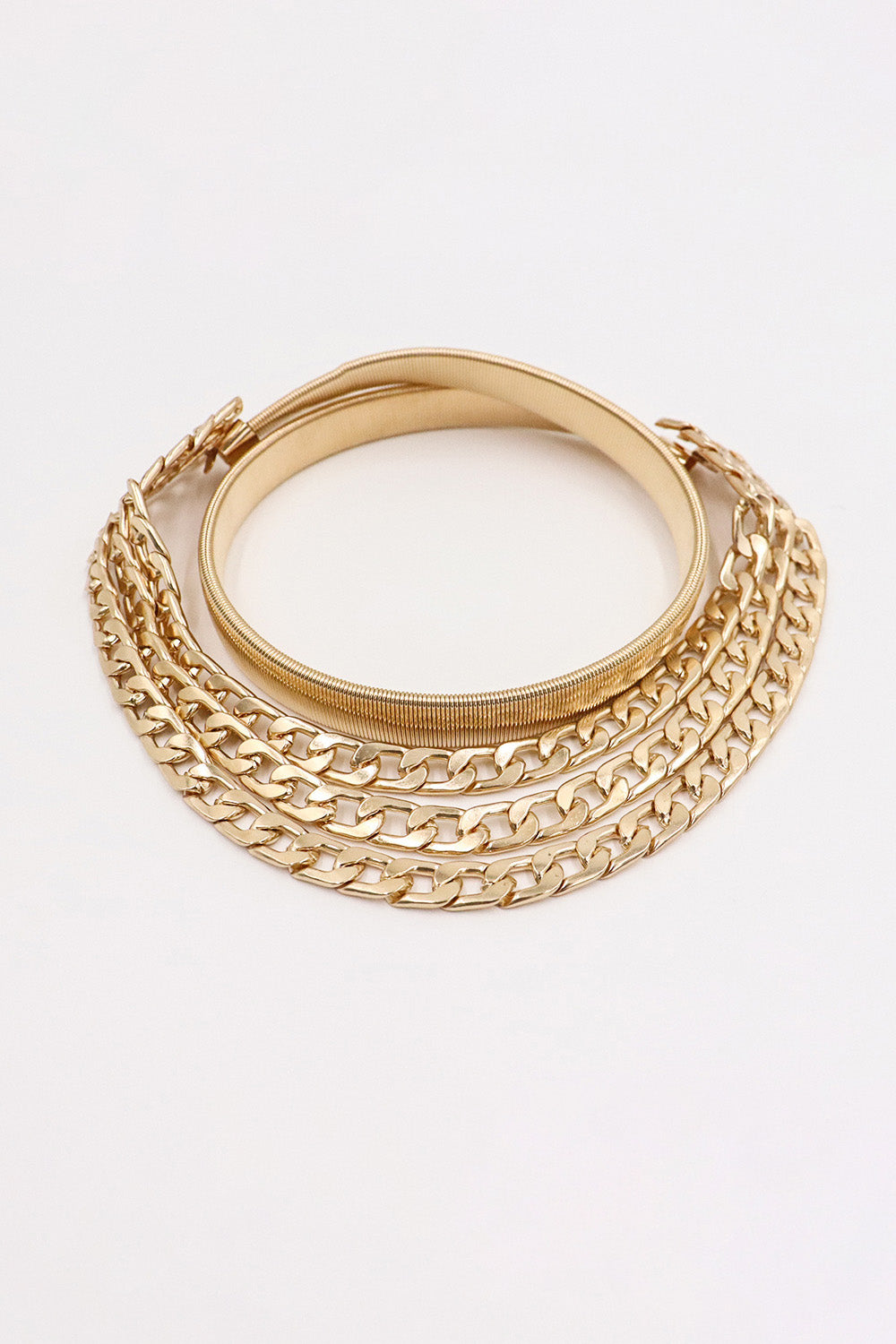 Uylee's Boutique Metal Triple-Layered Chain Belt