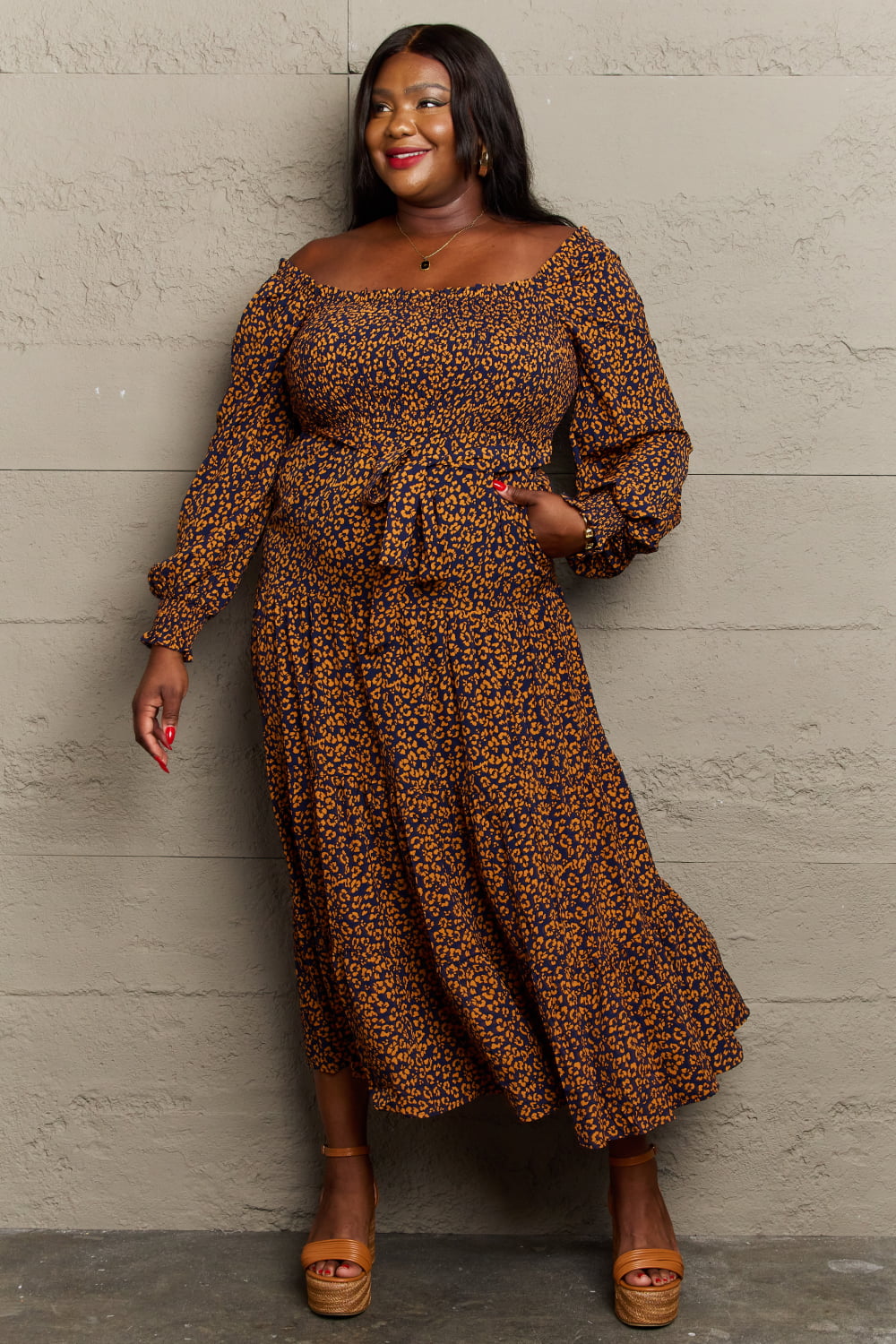 Hailey & Co Wild One Animal Printed Maxi Dress
