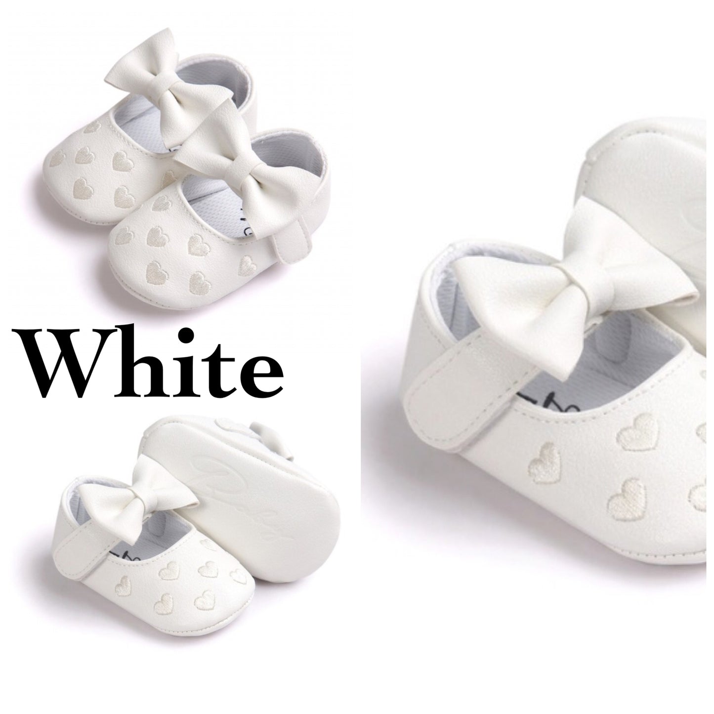 Mary Jane Baby Girl Shoes, US Sizes 0 - 18 Months