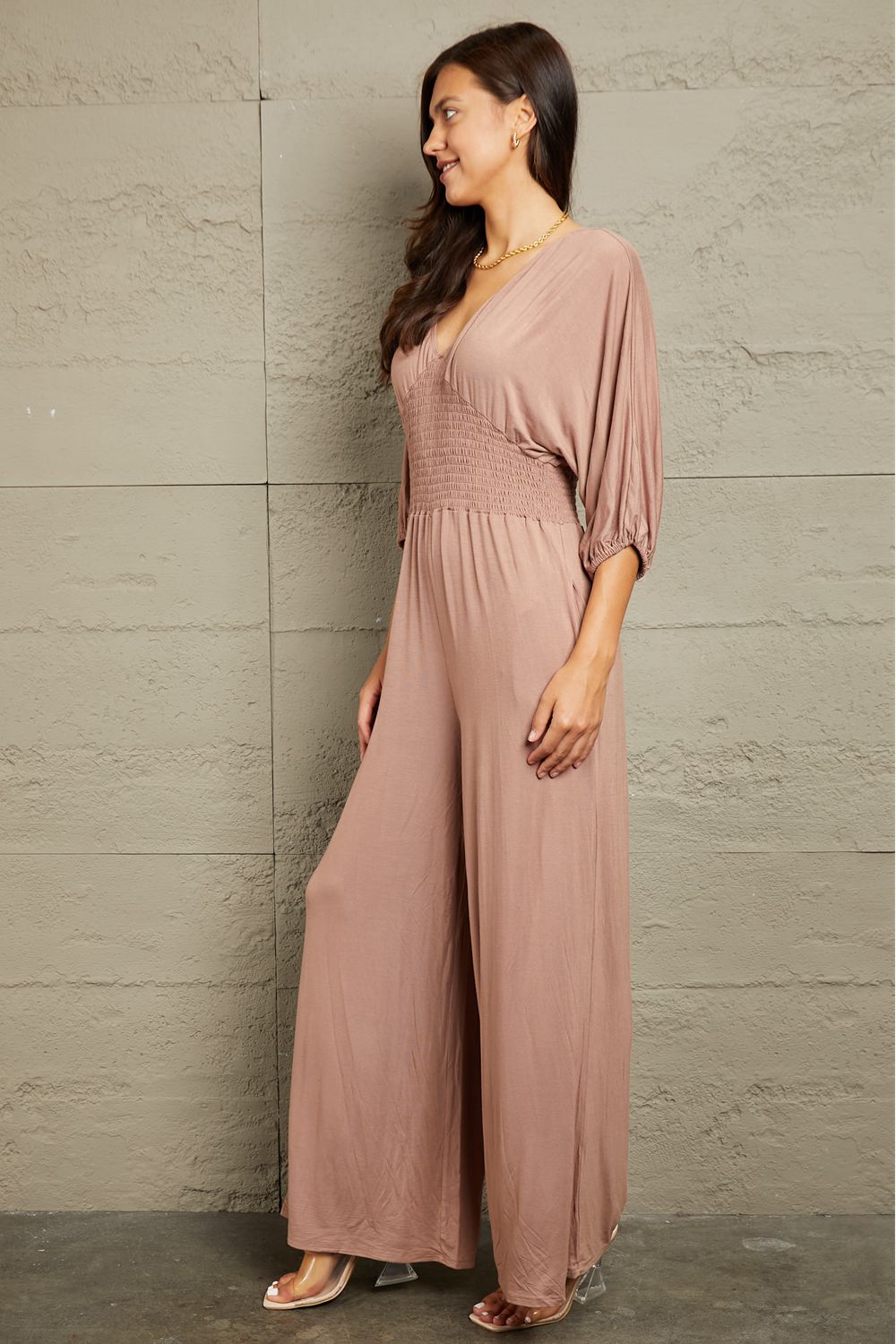 Culture Code Full Size Smocking Waist Tuta